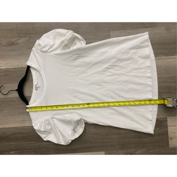 Tyler Boe Kari Puff Sleeve, White, Size Medium, MSRP $108 - Picture 14 of 15